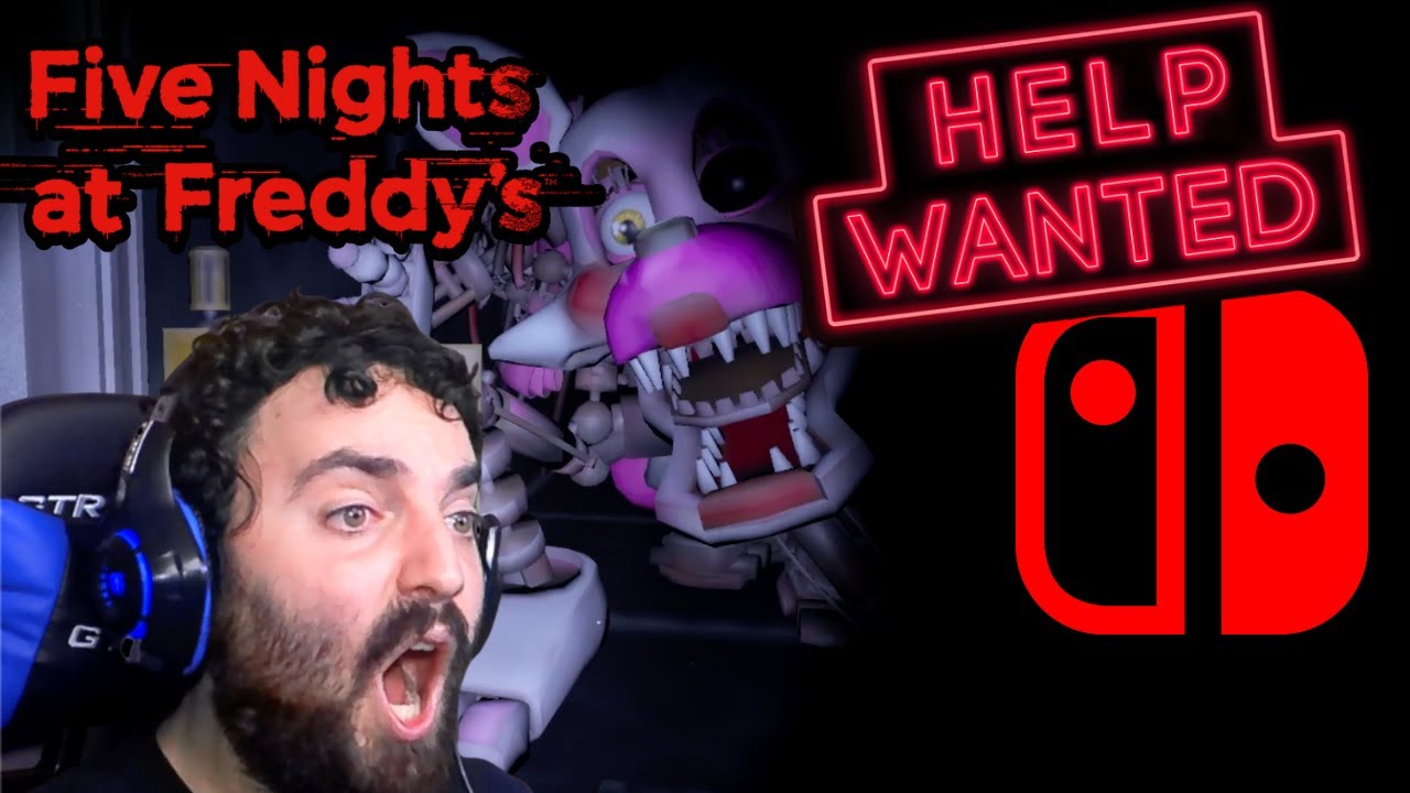 DANG IT MANGLE! | PLAYING FNAF HELP WANTED ON THE SWITCH PART 1