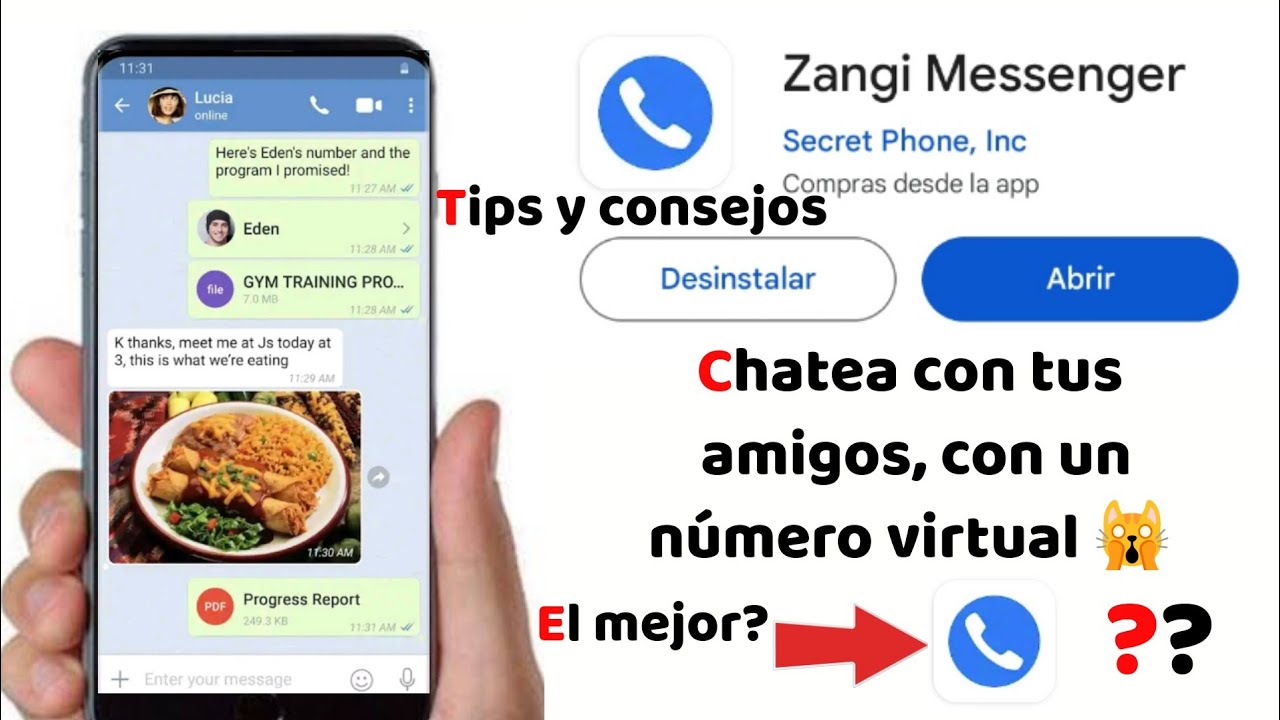 ZANGI COMO FUNCIONA TIPS /ALTERNATIVA DE WHATSAPP /NÚMERO VIRTUAL