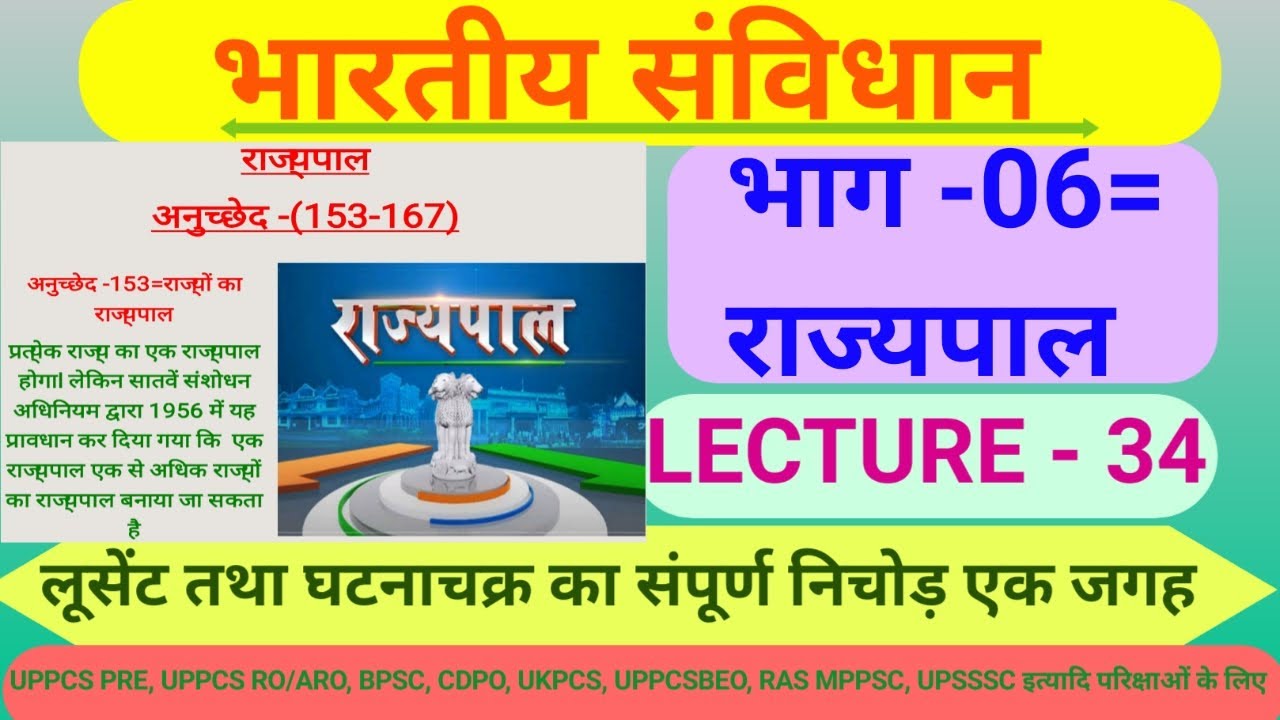 भाग -06=#राज्यपाल,#governer,#polity,#upsc,#uppsc,#bpsc,#ukpsc,#uppscroaro,#uppscbeo,#RAS,#ssc#upsssc