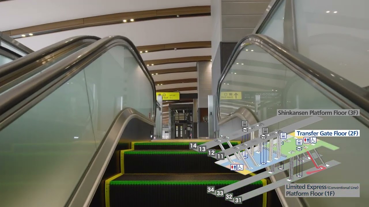 【JR-WEST】TSURUGA STATION Trasferring from Limited Express Trains to Shinkansen
