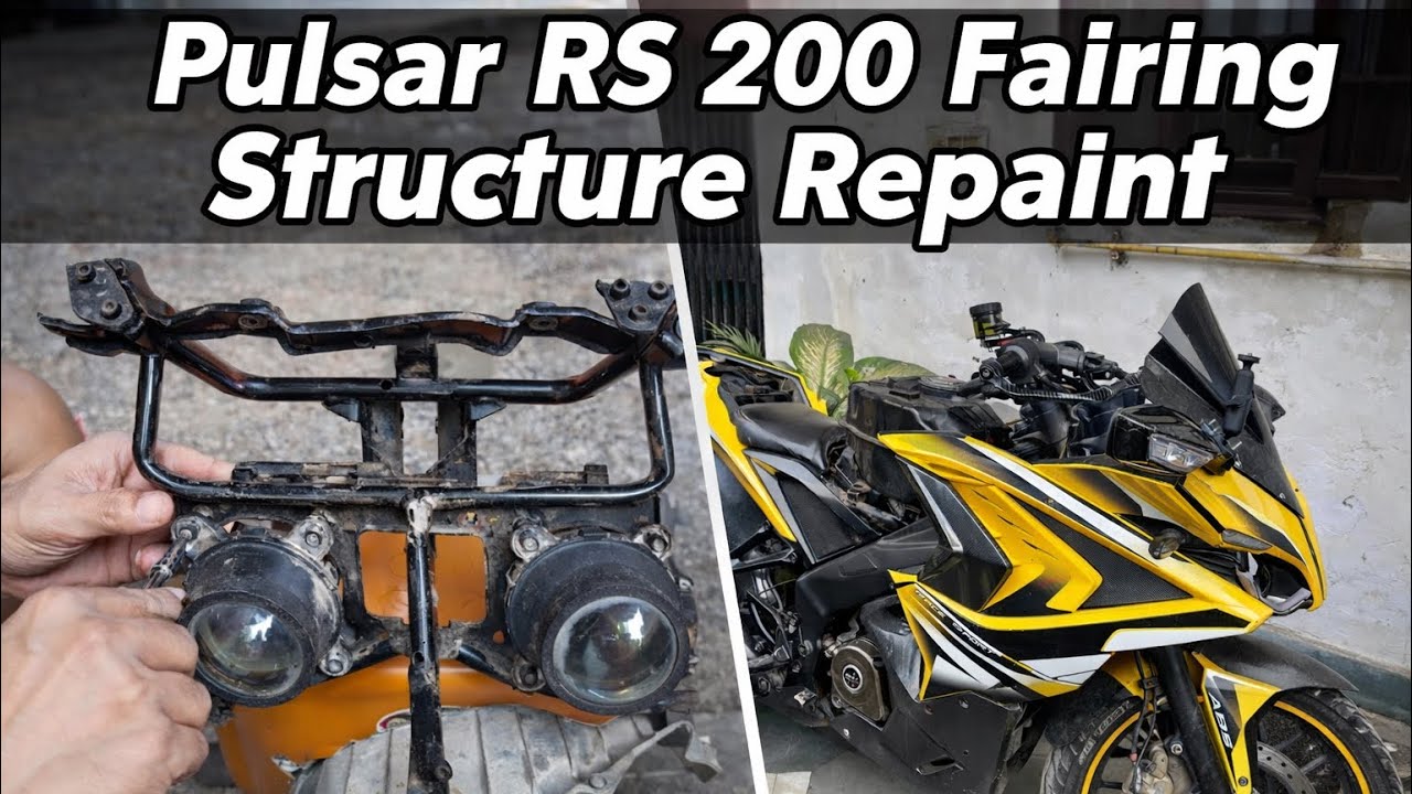 pulsar rs 200 fairing structure removing process in detail