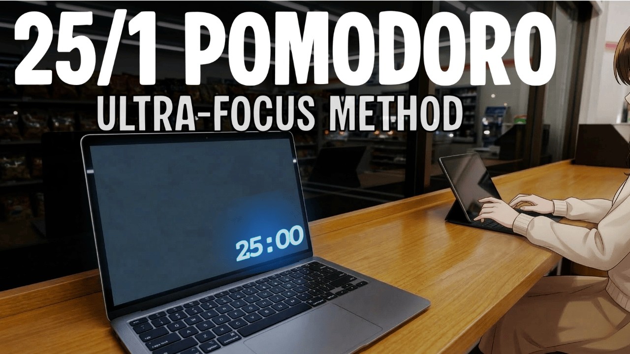 Study With Me 25 min Pomodoro - Lofi & 