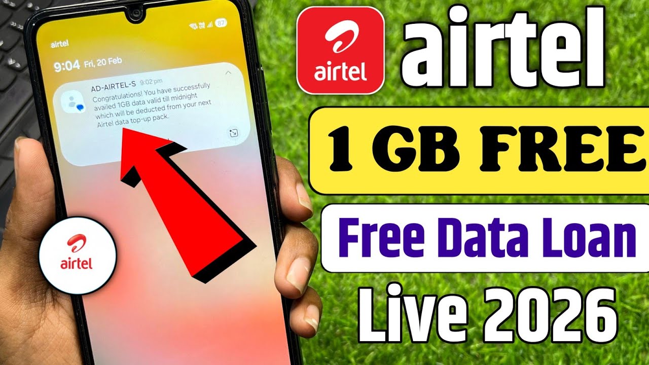 Airtel Free Data Loan Kaise Le l Airtel 1 GB data loan kaise le 2026 l Airtel emergency data loan