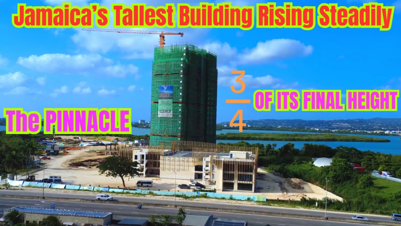 A Quarter of the Way! Jamaica’s Tallest Building Reaches 21 Floors of 28!