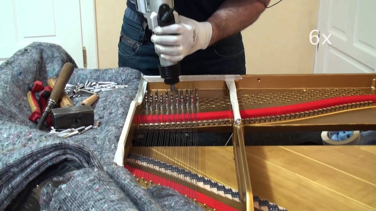 Hornung & Möller Flügel neu besaiten
