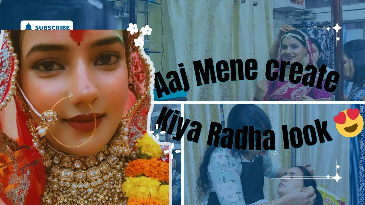 Mene Radha Rani ka look Create kiya 😍 | #dailyvlog #modern_mansi 