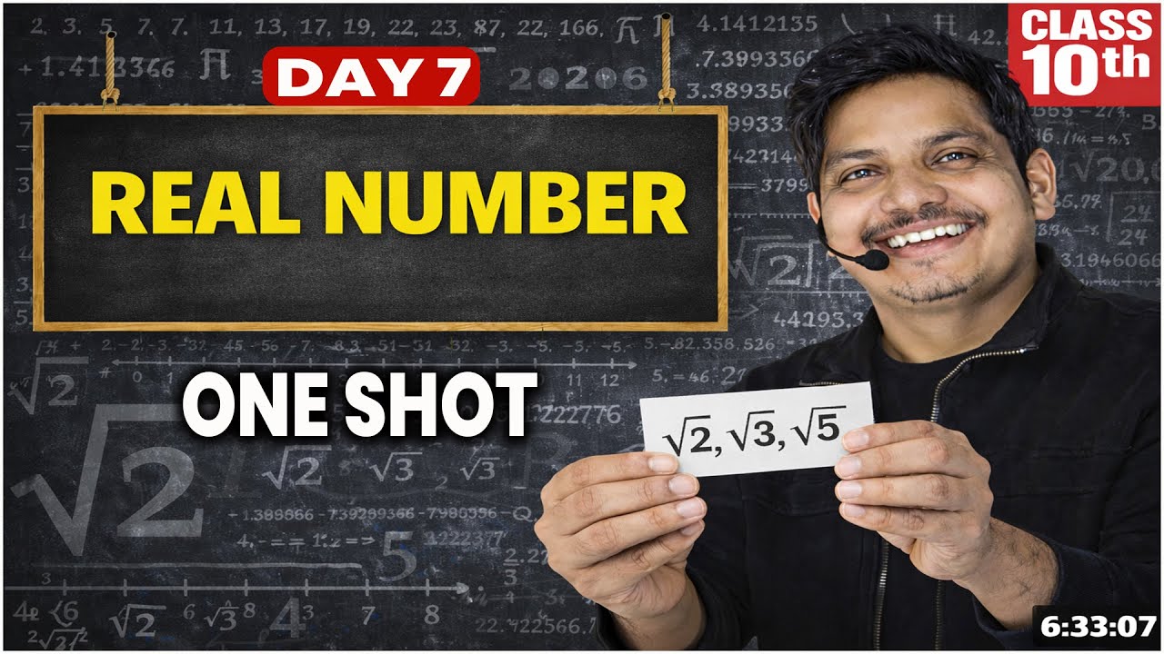 Class 10th Real numbers One Shot 🔥| Class 10 Maths Chapter -1 |  #shobhitnirwan #class10th
