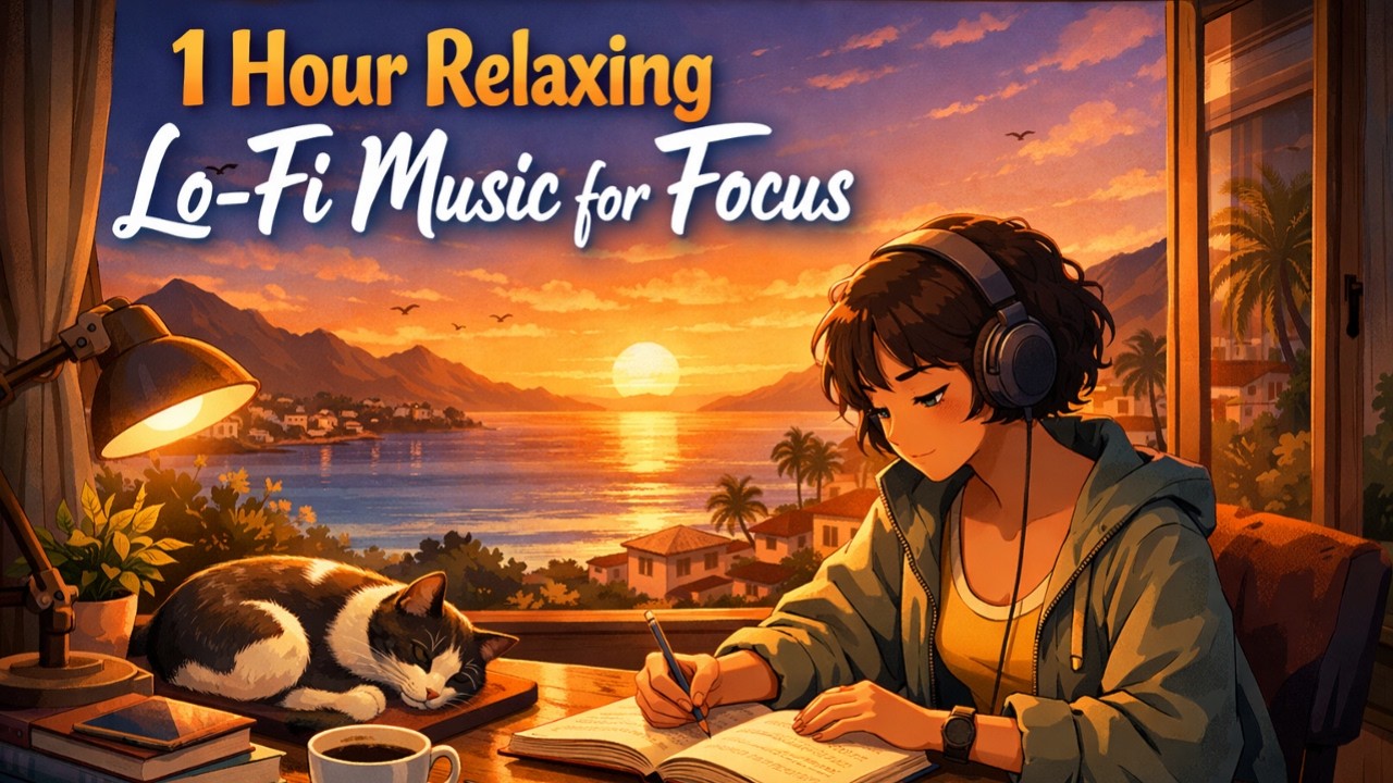 1 Hour Relaxing Lo-Fi Music for Focus, Study, Work, and Chill | Calm Background Music