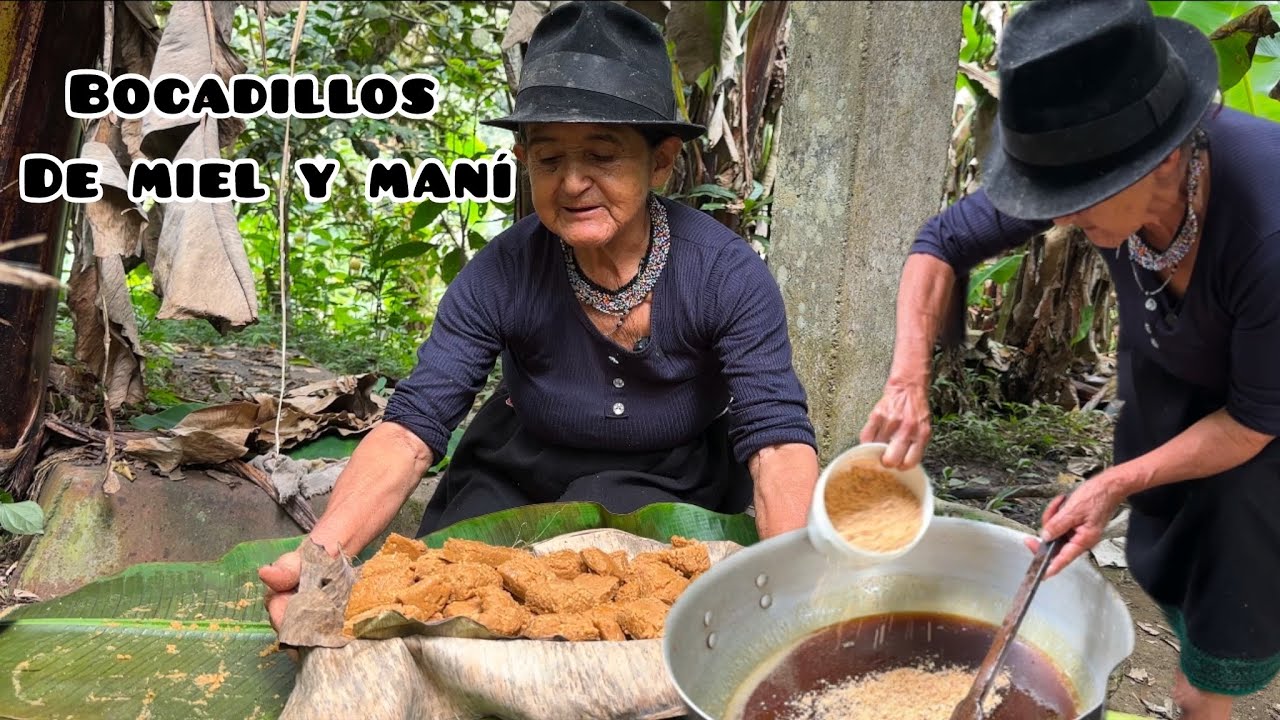 Bocadillos artesanales hechos de Miel y Maní