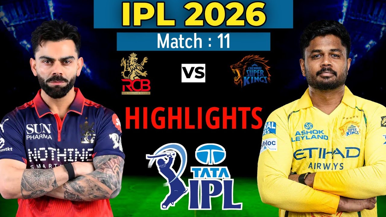 Матч 11 IPL 2026 | Составы команд Бангалор против Ченнаи | Составы команд RCB против CSK 2026 | C...