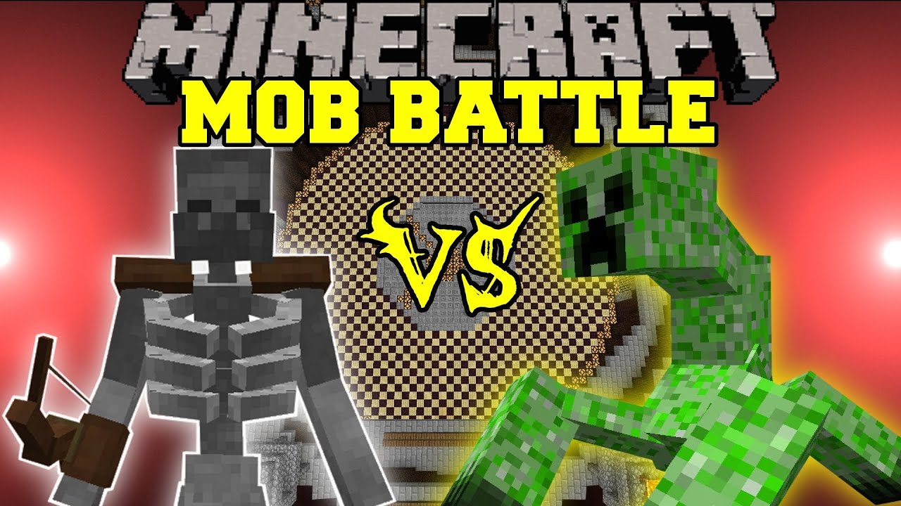 MUTANT SKELETON VS. MUTANT CREEPER - Minecraft Mob Battles - Mutant Creatures Mod Battle