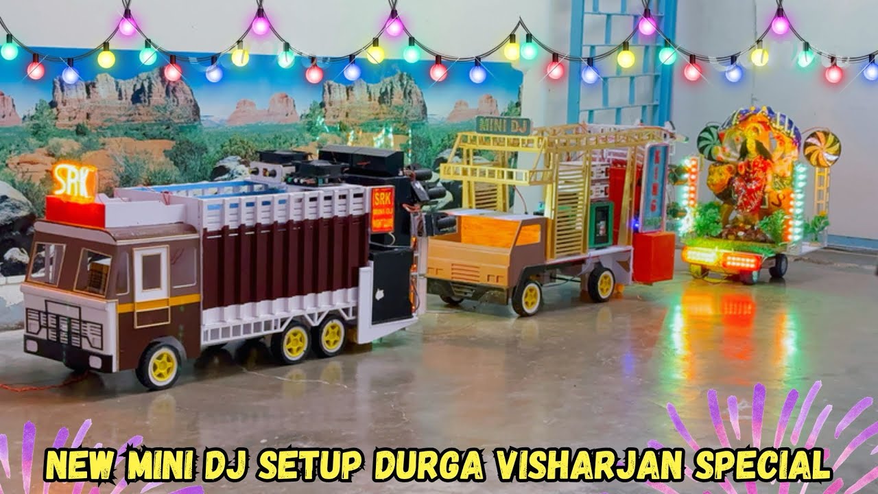 Mini Dj Truck Loading at-home by Cardboard Making Dj truck | Mini Dj Setup | dj wala, competition dj