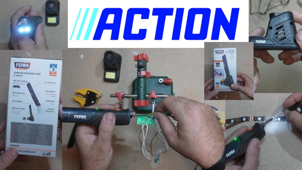 FERM CORDLESS SOLDERING IRON LI-ION 4 V