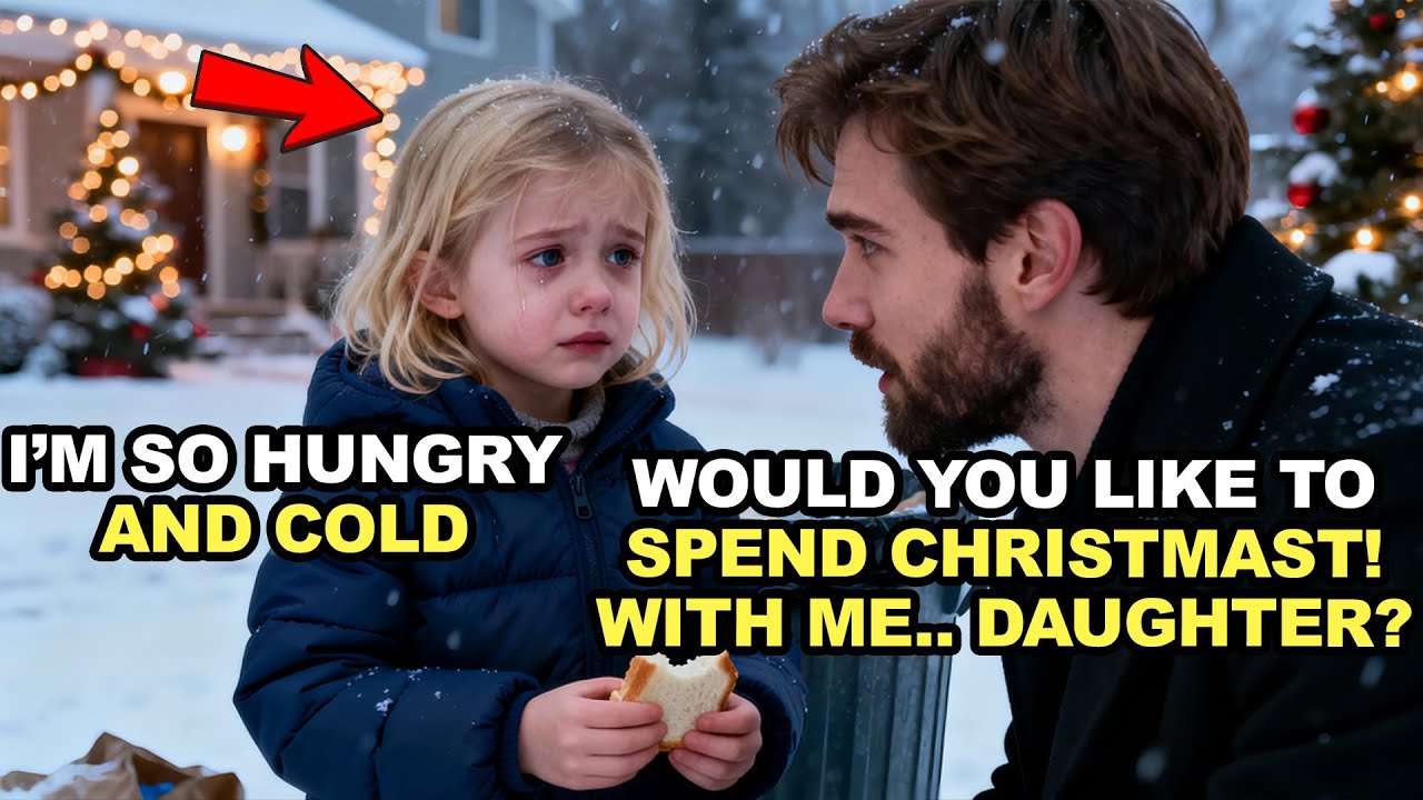 A BILLIONAIRE DAD FINDS A HUNGRY GIRL IN THE TRASH ON CHRISTMAS EVE — WHAT HE DOES STUNS ALL