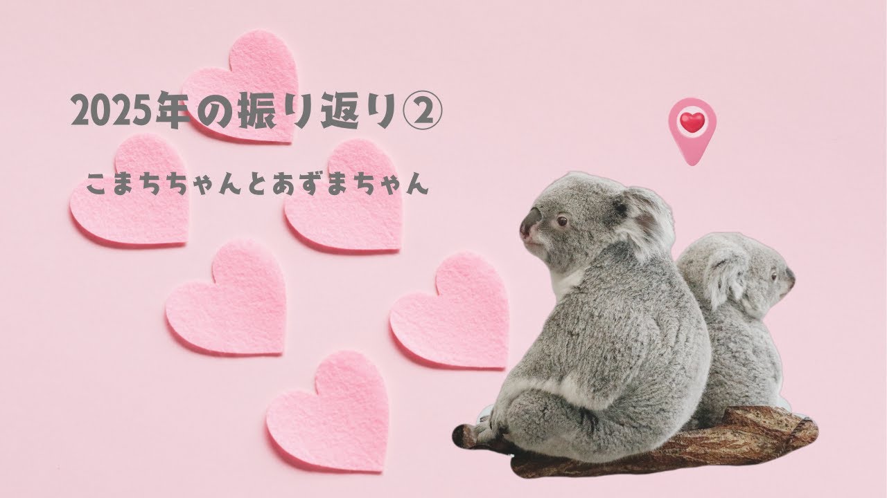 2025年の振り返り②　こまちちゃんとあずまちゃん