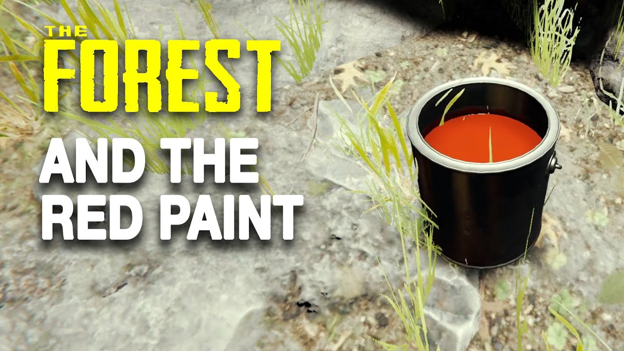 Red paint in The Forest