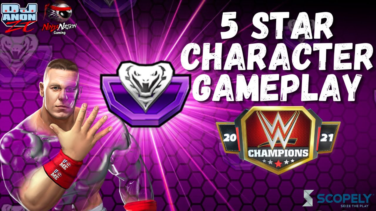 5 Star Character Gameplay-John Cena-You Can't See Me-WWE Champions