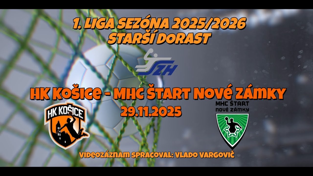 HK Košice vs. MHC Štart Nové Zámky, Starší dorast 29.11.2025 / Celý zápas /