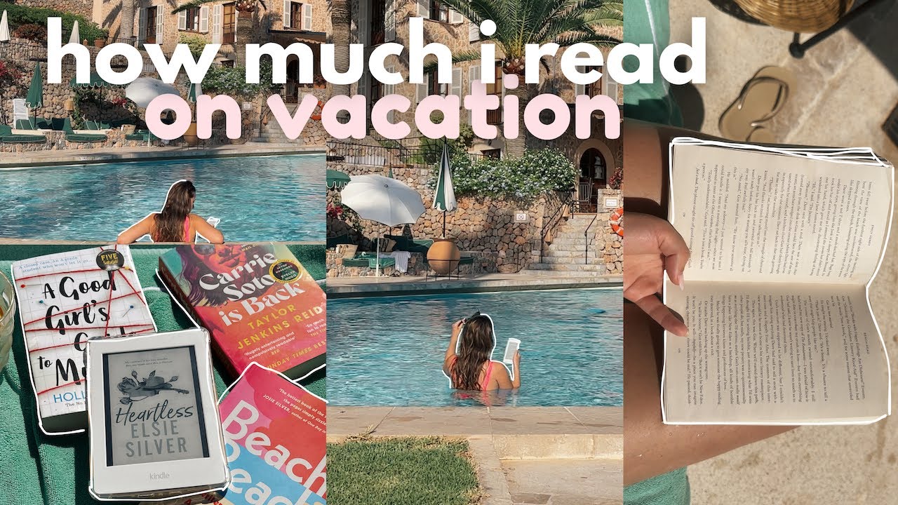 how much i read on vacation 🍒🍦🍋🌸 | bookish vlog