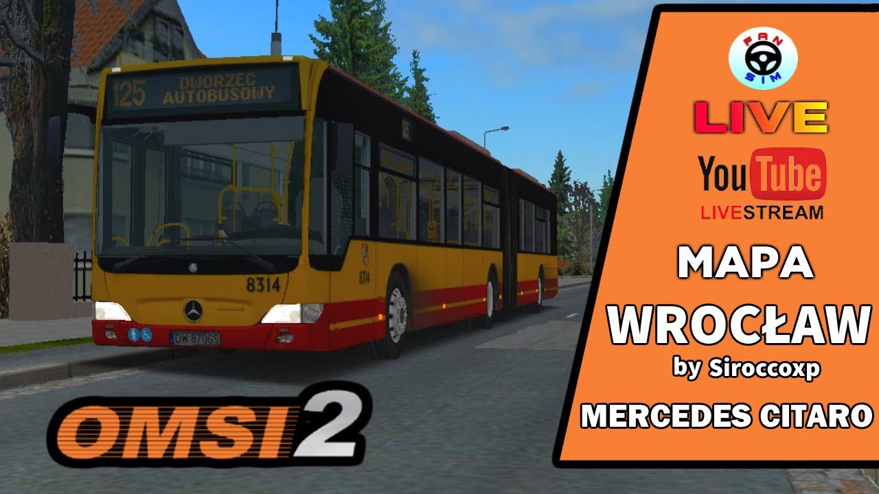 OMSI 2 PL - Raz jeszcze mapa WROCŁAW v 0.3.1 - Mercedes Citaro