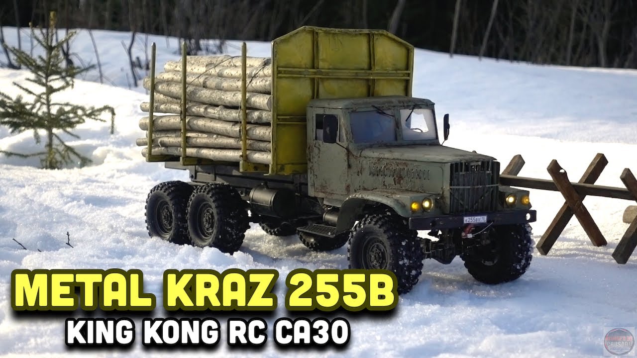 RC Kraz 255b Log truck 1:12 scale - King Kong RC CA30 - RC Mudrunner & Snowrunner