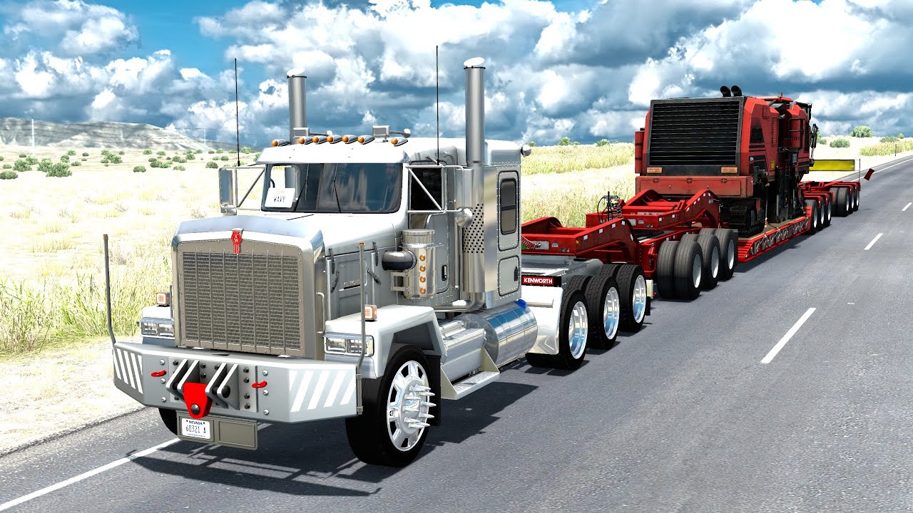 Kenworth C500 *Hauling Milling Machine* - American Truck Simulator