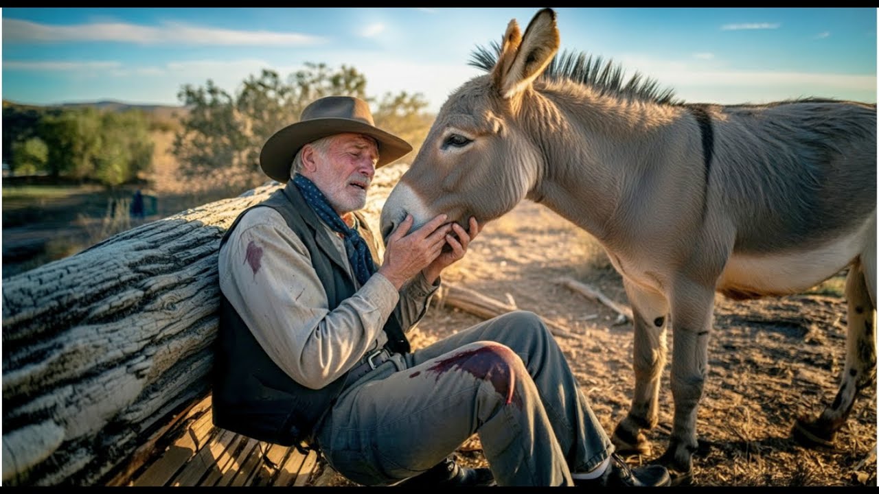 Cowboy Couldn't Walk After Being Shot — What Old Donkey Did Will Leave You Speechless
