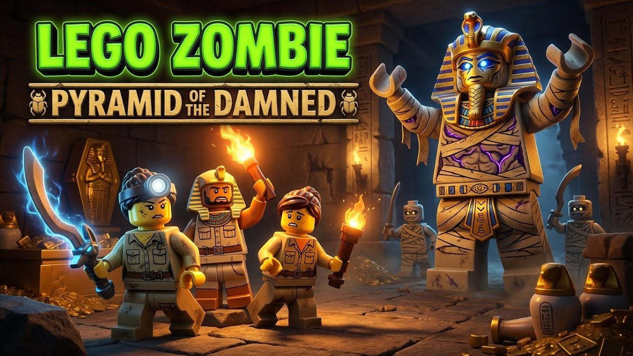 LEGO Zombie: Pyramid Of The Damned | Ancient Egypt Horror | Full Episode 10