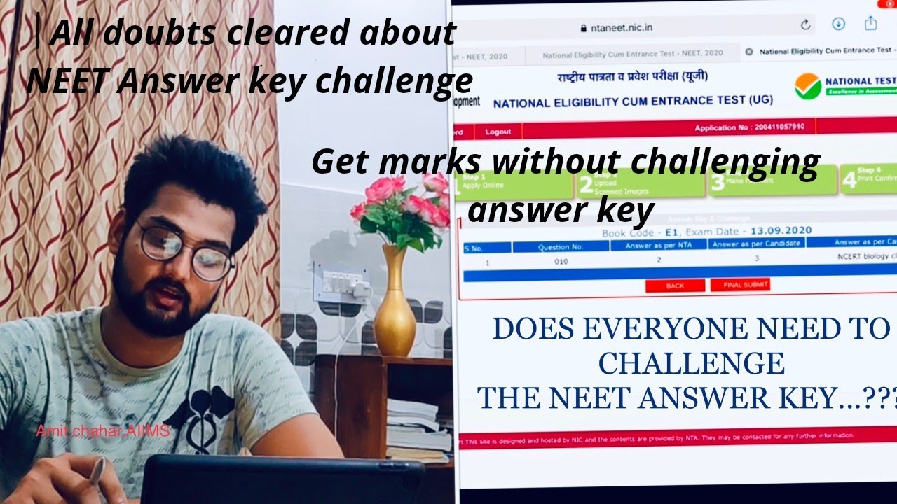 NEET answer Key Challenge || Revised NEET Answer key ||Challenging NEET 2020 Answer Key || NEET 2020