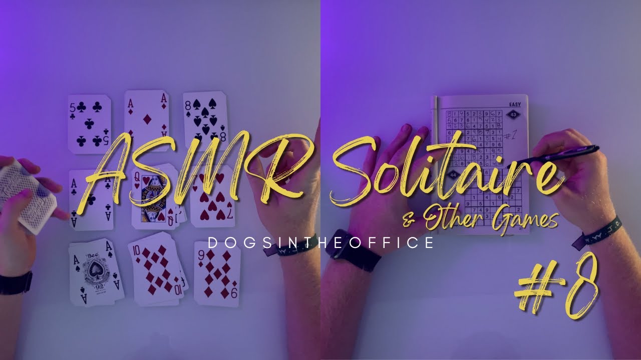ASMR Solitaire & Other Games | Peach Rings & Lots of Rambling