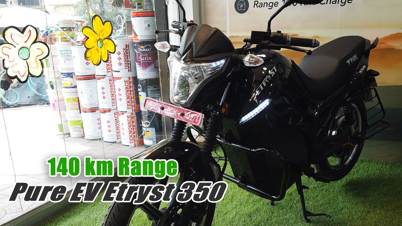 Pure Review Of PURE EV ETRYST 350 Electric Bike with 140km Range - Revolt RV 400 Competition !