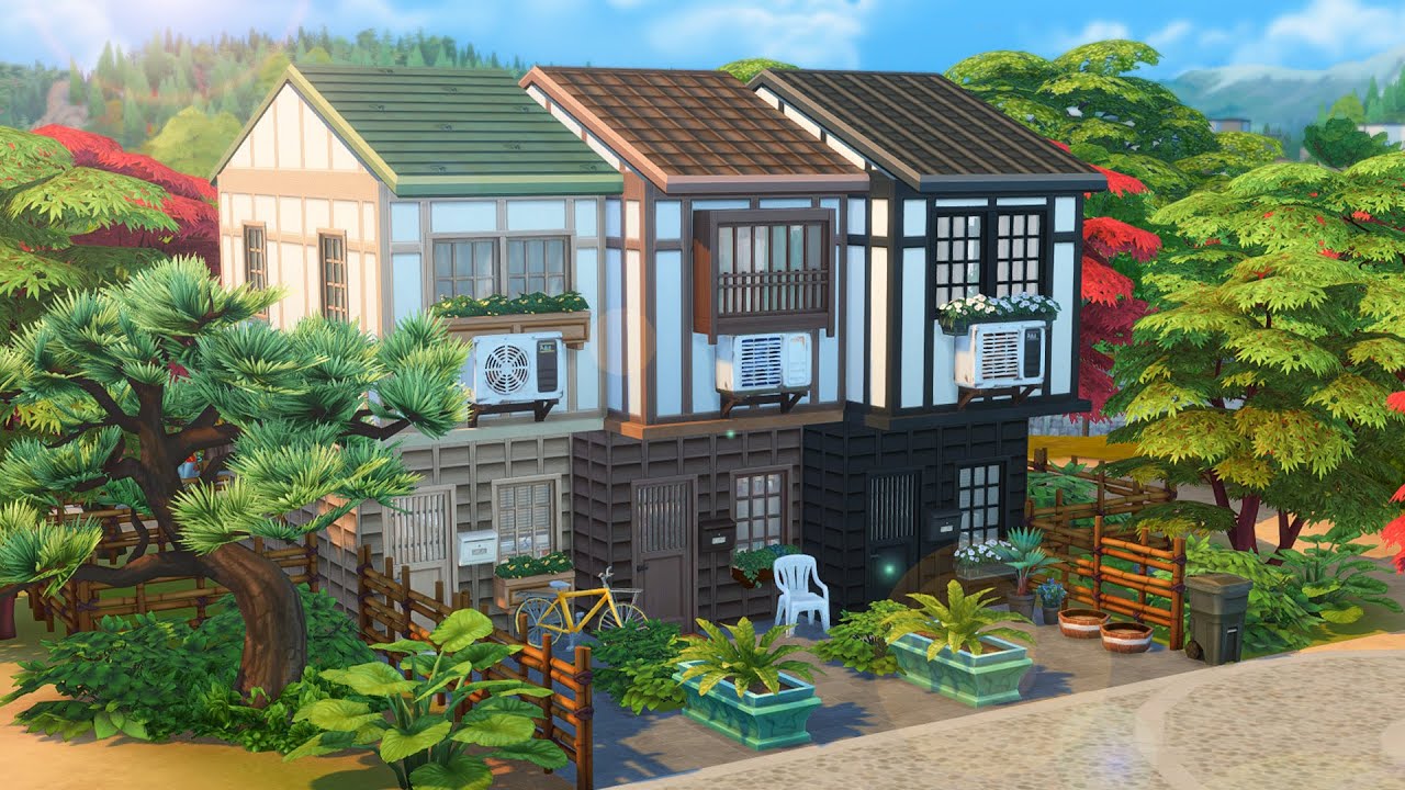Мини-таунхаусы на горе Комореби // The Sims 4 Скоростное строительство