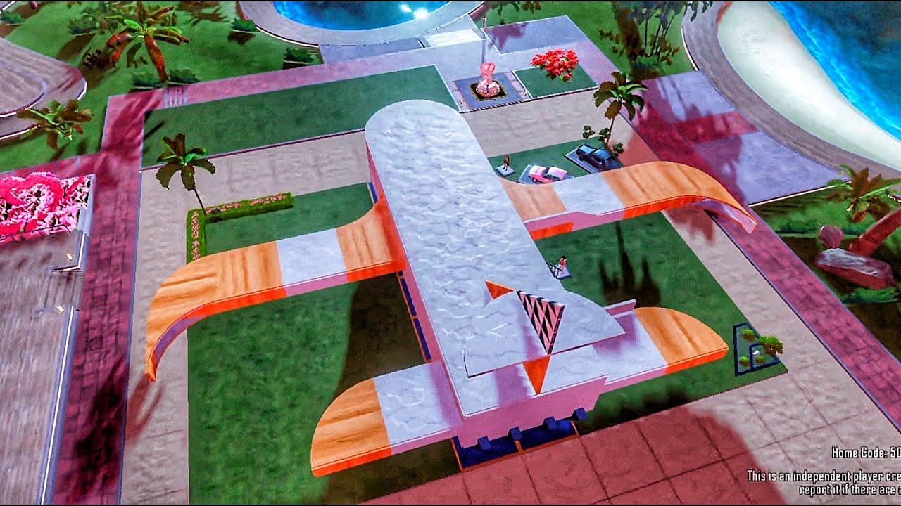 BGMI/PUBG New Aeroplane Home Design For Level 30