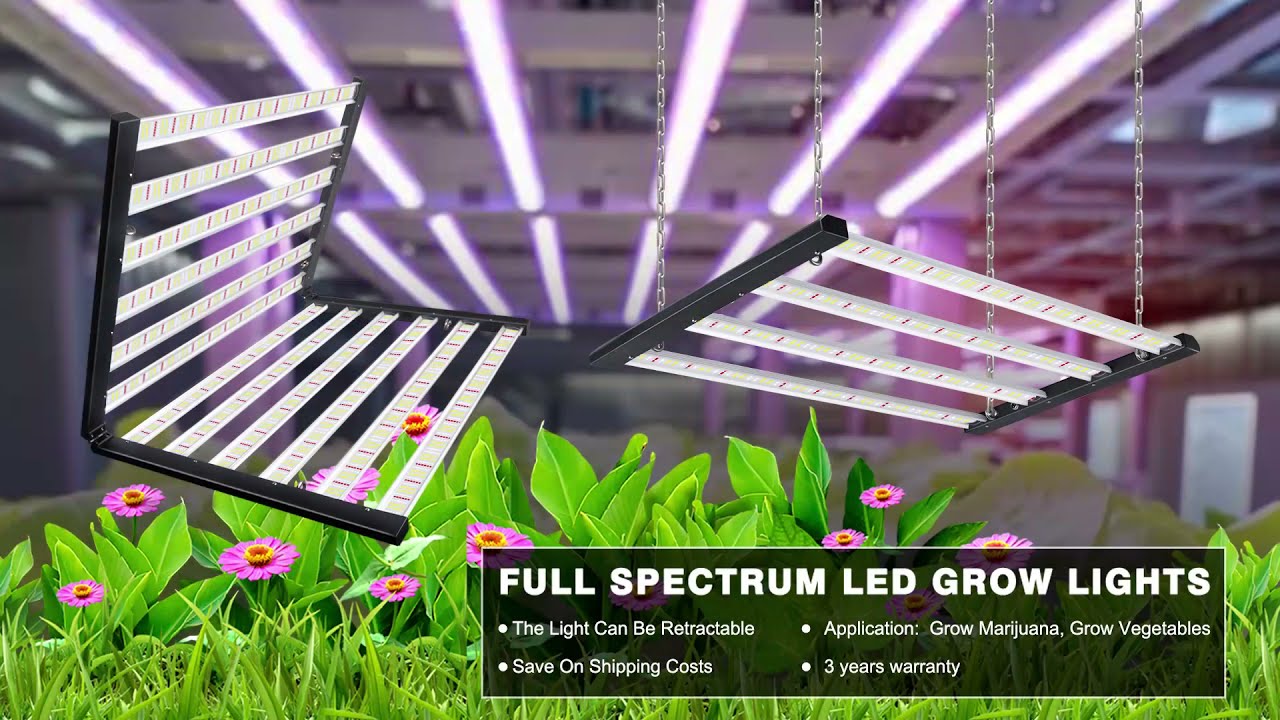 640W lm301h lm301b full spectrum 2.8umol/j foldable horticulture hydroponic light led grow light bar