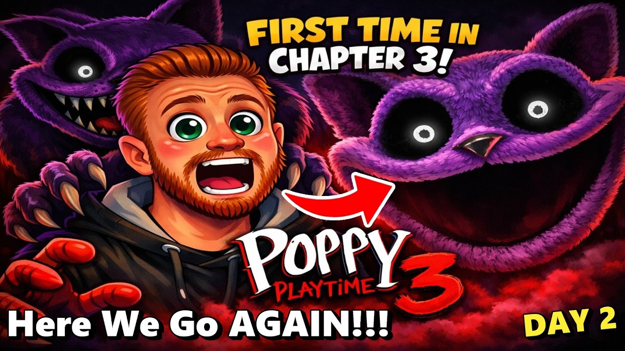 DAY 2: Starting Chapter 3 - First Time Playing Poppy Playtime and It’s Actually Terrifying 😬 PART 1