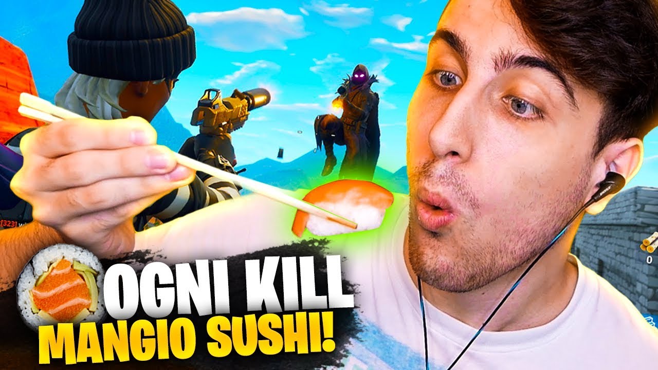 Ogni Kill MANGIO SUSHI! Fortnite Battle Royale ITA!
