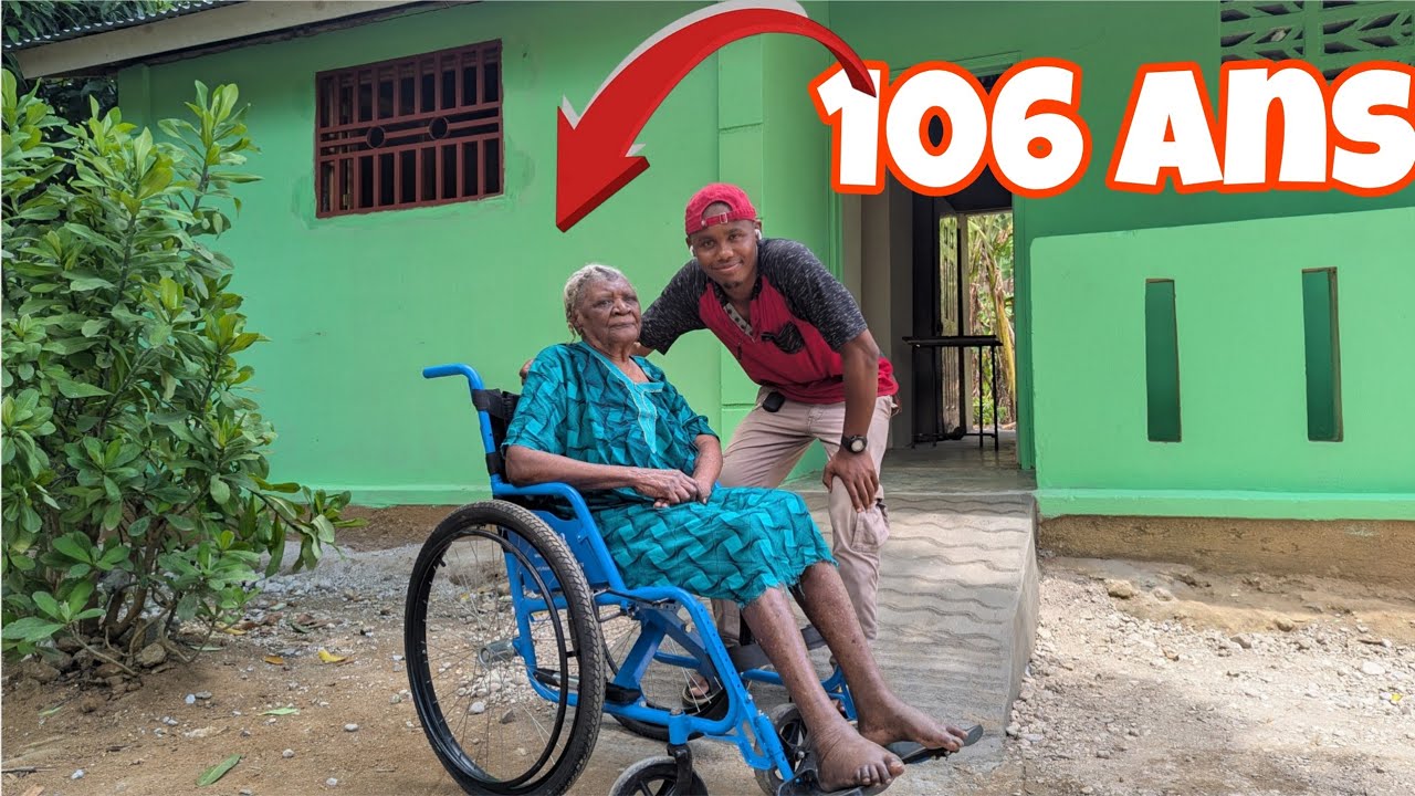 Li Resevwa yon chèz woulant a 106 ans Kòm pi gwo  kado