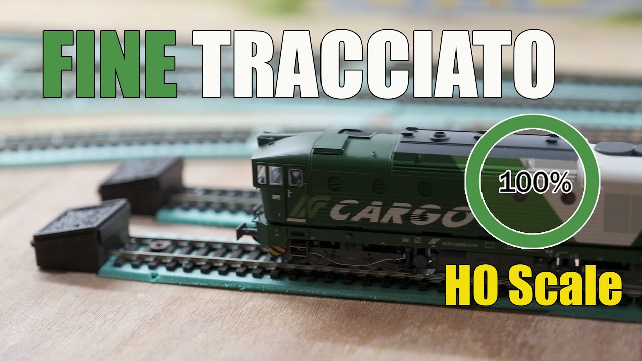 COSTRUZIONE PLASTICO FERROVIARIO IN SCALA H0 | COLLEGO L'ULTIMA PARTE DEL TRACCIATO