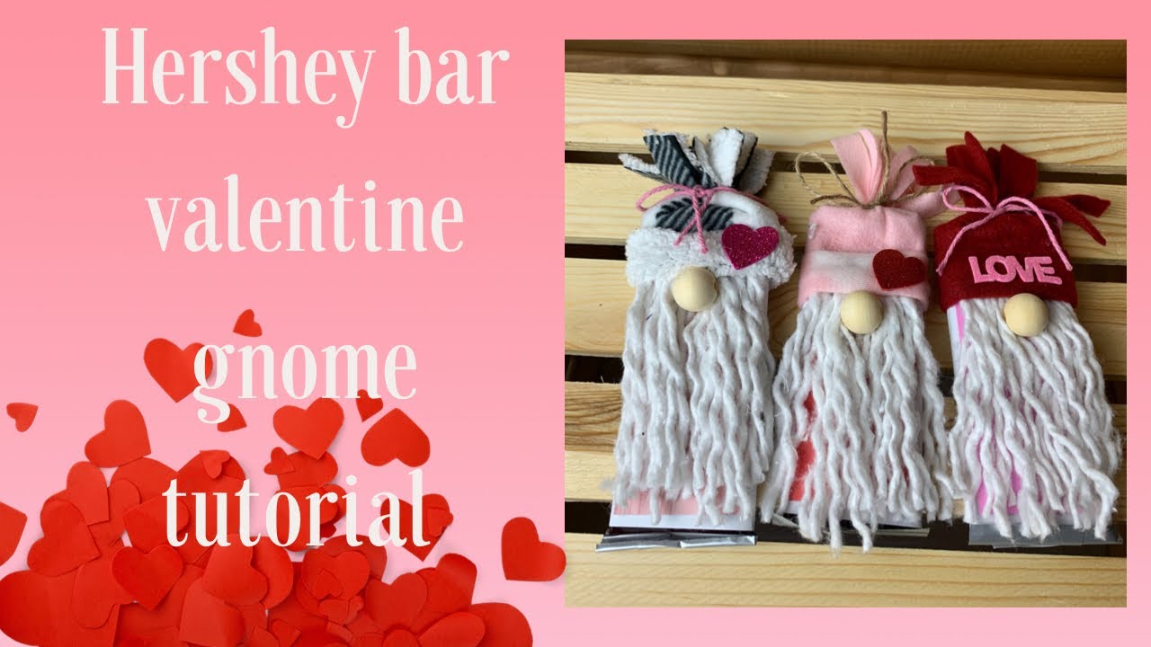 Hershey bar valentine gnome