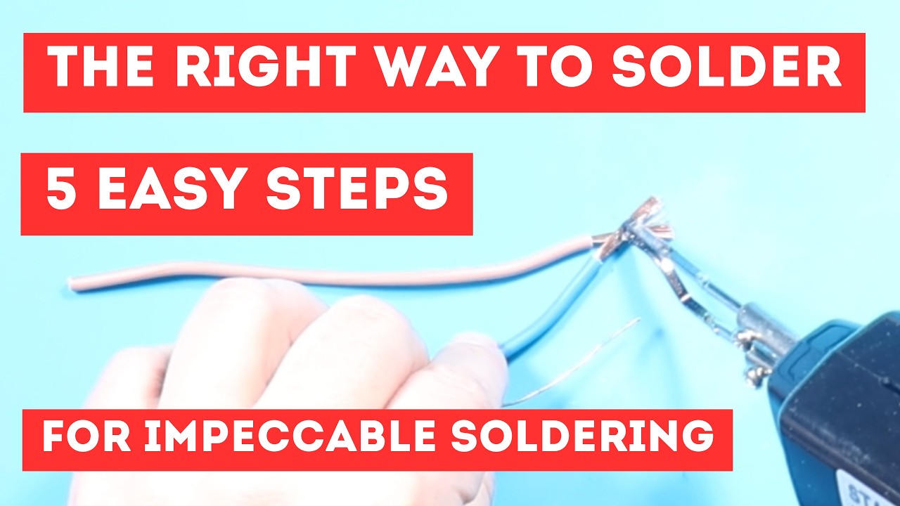How to solder the right way