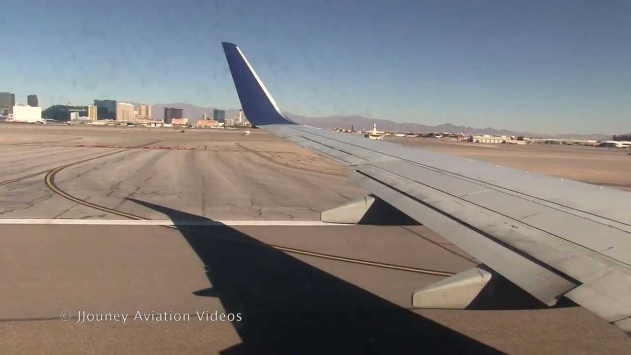 Delta 737-800 Cross-wind Takeoff, Las Vegas