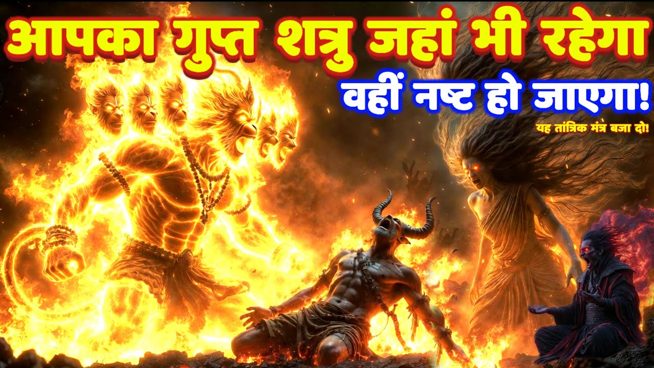 गुप्त शत्रु का महाविनाशक 11 मुखी हनुमान उग्र तांत्रिक मंत्र: Shatru Nashak Hanuman Mantra