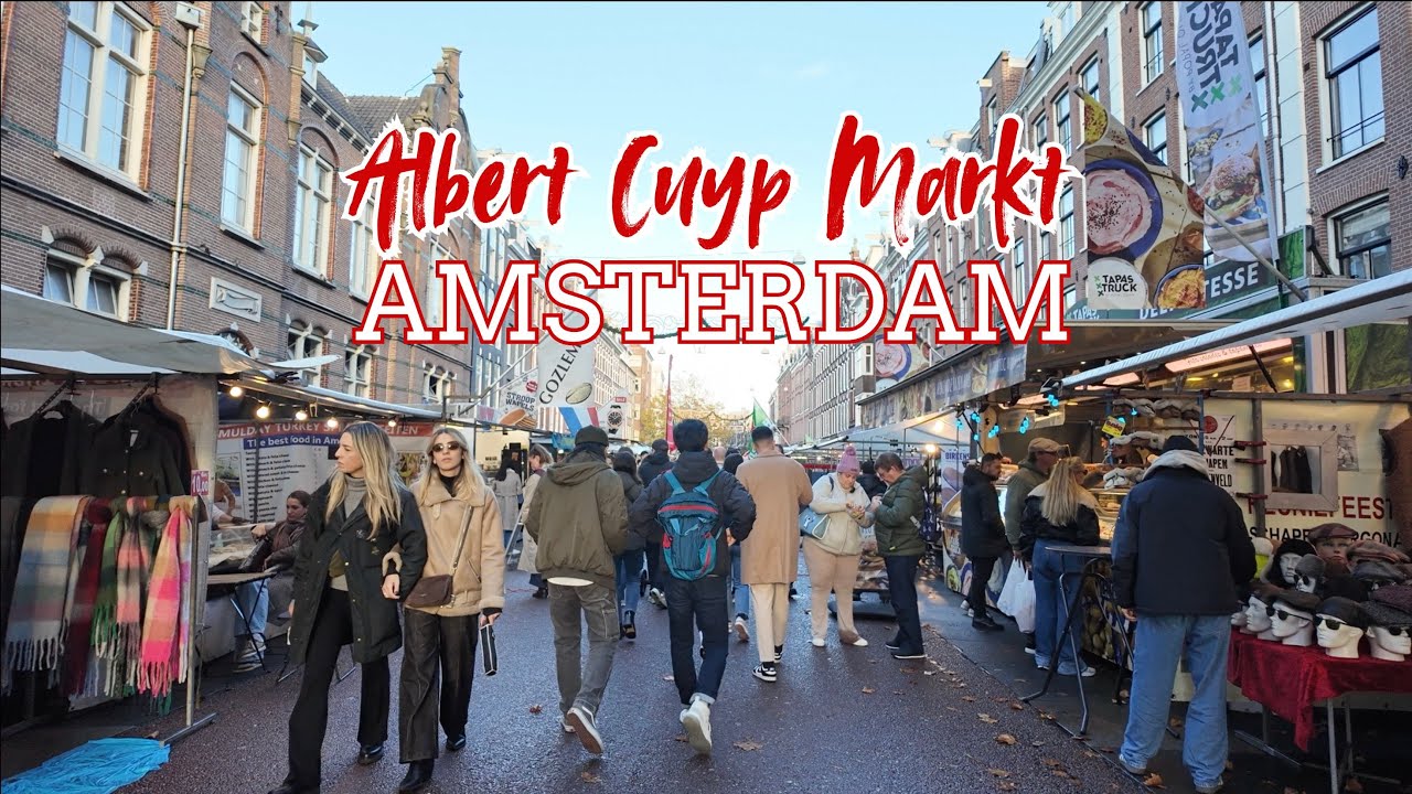 📍🇳🇱 4K Albert Cuyp Markt Walk | Amsterdam, Netherlands | 2025