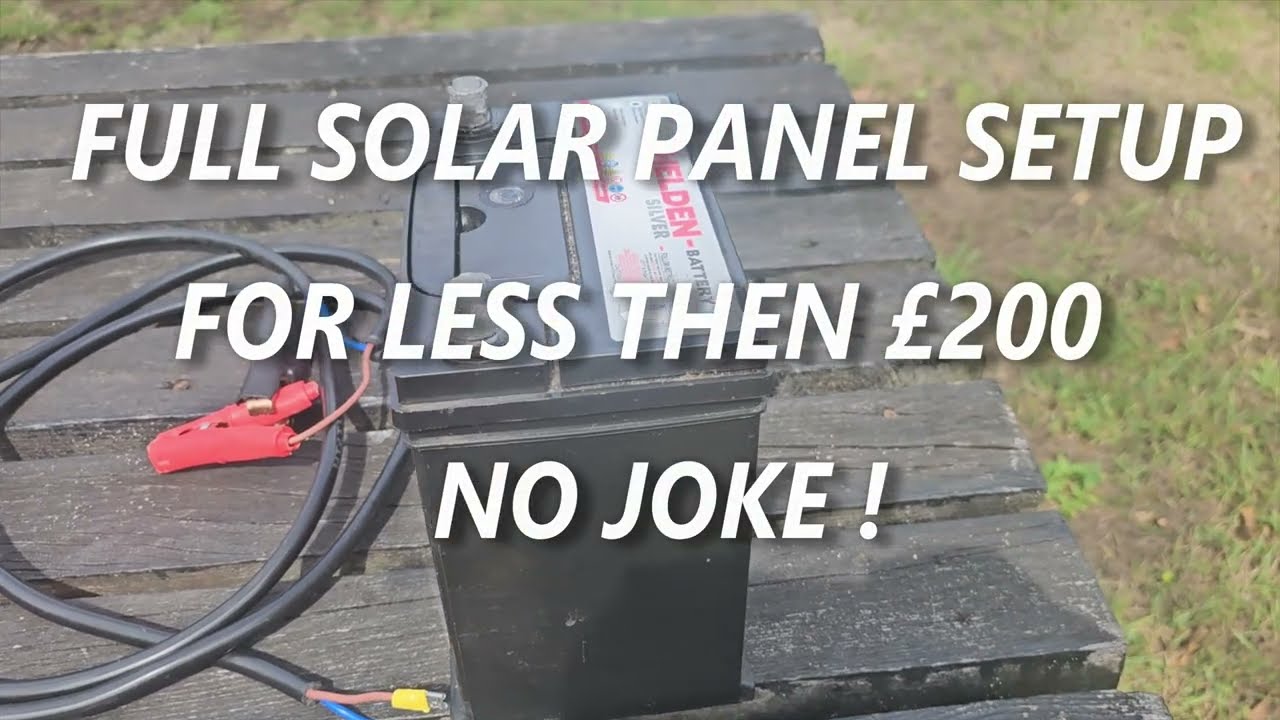 full solar panel setup for less then £200 no joke!