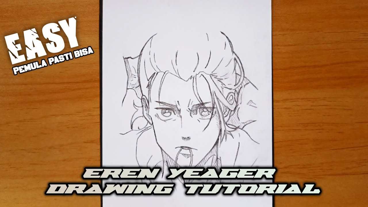 How to draw EREN YEAGER Attack On Titan - Drawing Tutorial