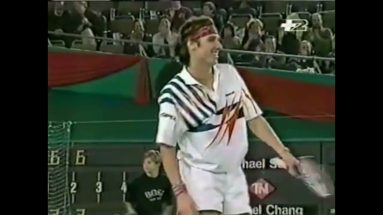 Michael Stich vs Michael Chang 1992 Munich Grand Slam Cup Final Highlights