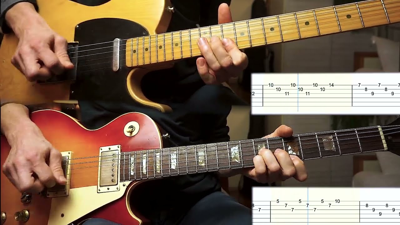 How To Play - Hotel California - Guitar Solo [TAB+BACKING-TRACK]