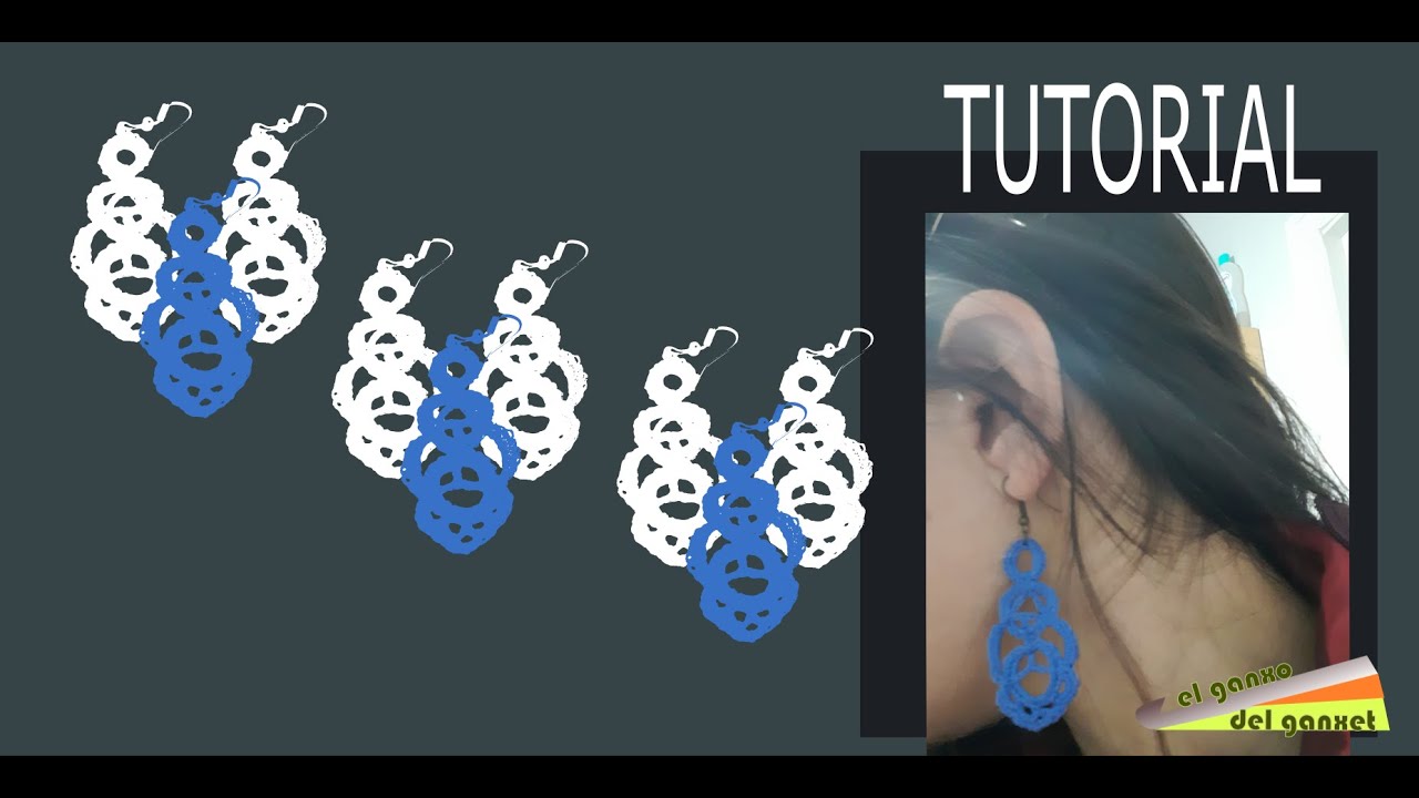 tutorial pendientes de ganchillo de 