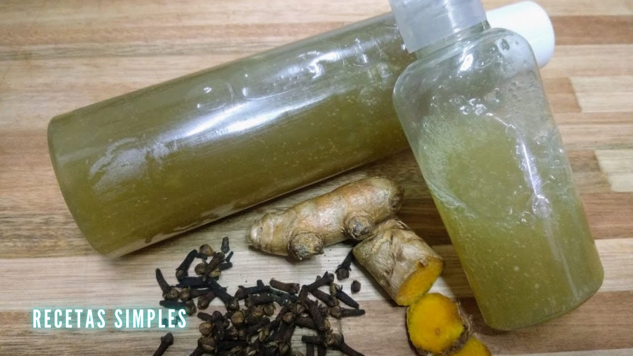 SHAMPOO LIQUIDO DE ALOE VERA,CURUCUMA Y CLAVO DE OLOR // Anticaida y fortificante // Recetas Simples
