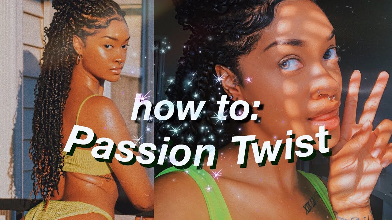 Как сделать: ЛЕГКИЙ урок по созданию причёски Passion Twist на натуральных волосах | Пошаговое ру...